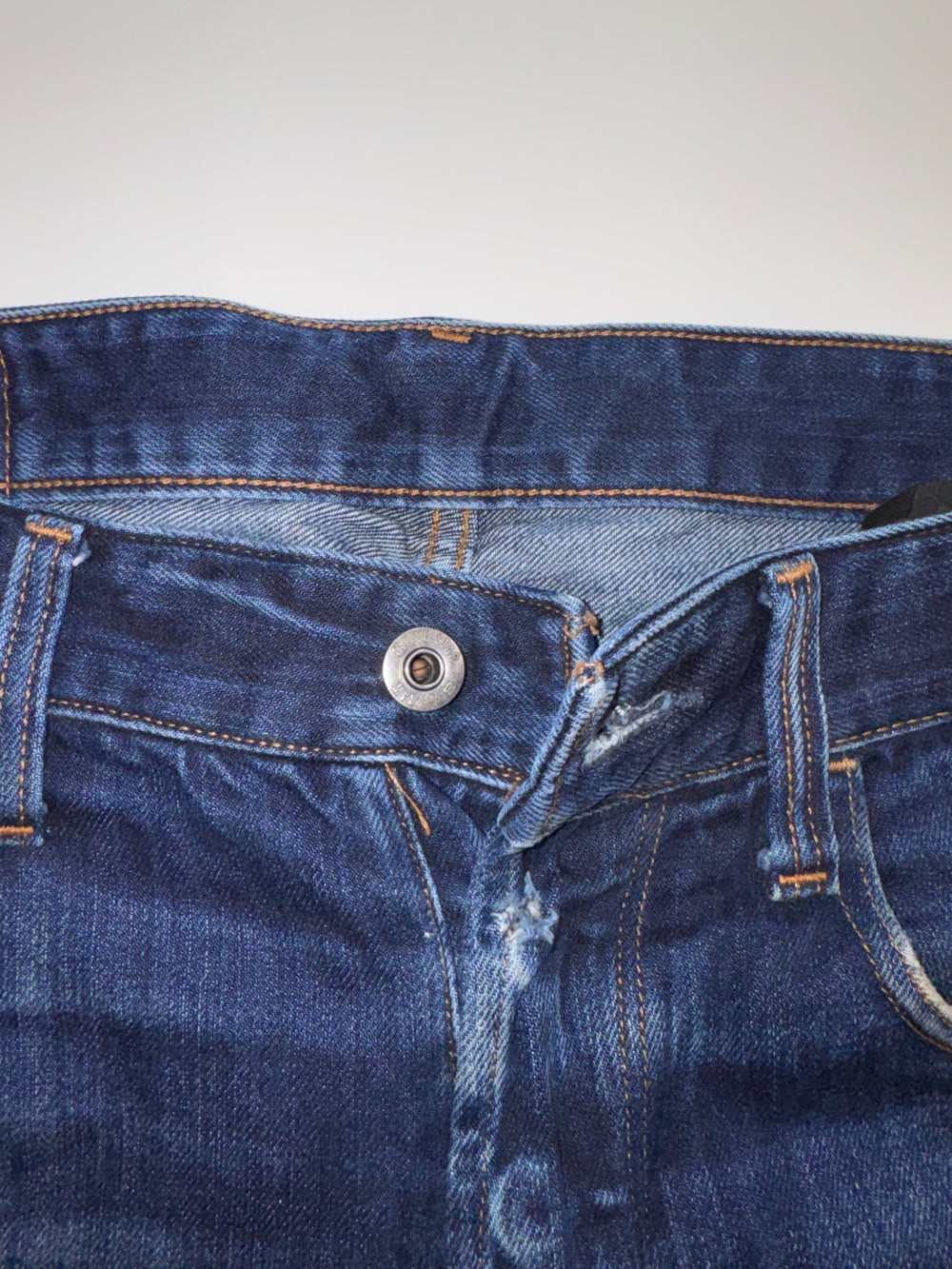 G-Star RAW Jeans W34 L32 Blue Denim Straight Fit Distressed — 2