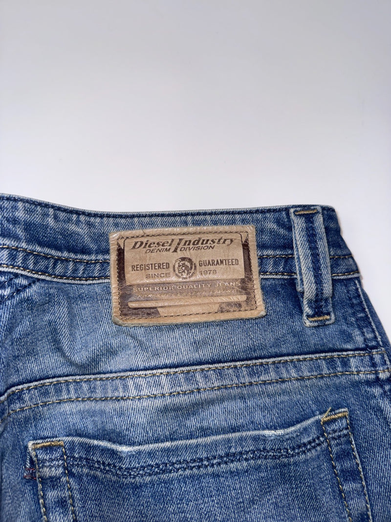 Diesel Thavar Vintage Y2K Distressed Jeans Size 31 Blue Denim