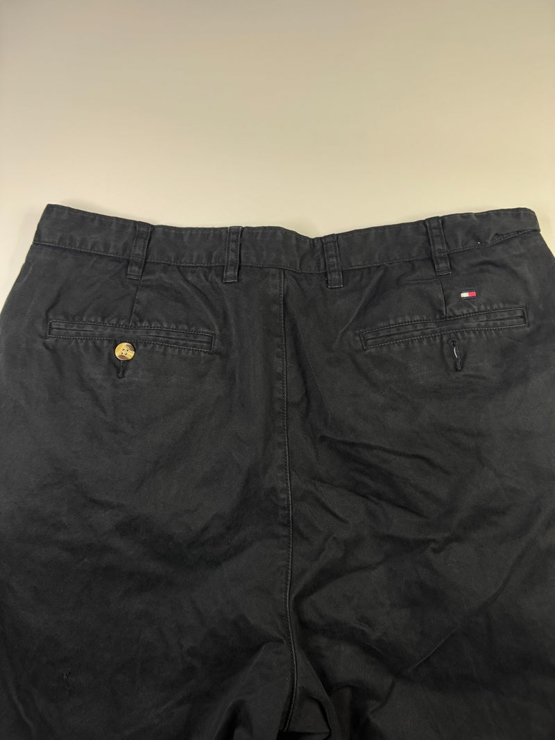 Tommy Hilfiger Pants Vintage Y2K Black Relaxed Straight Fit W38 L30