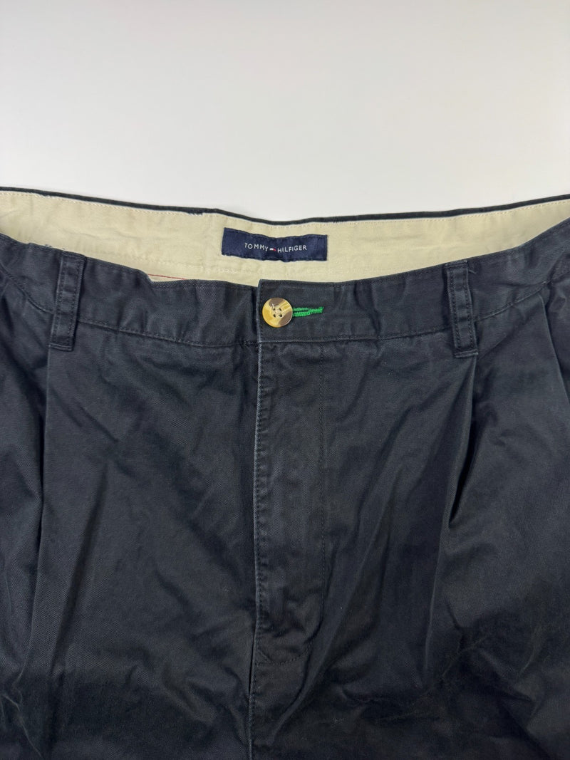 Tommy Hilfiger Pants Vintage Y2K Black Relaxed Straight Fit W38 L30