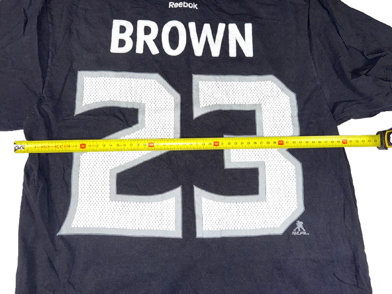 Reebok LA Kings Dustin Brown 23 NHL T-Shirt Black Size L