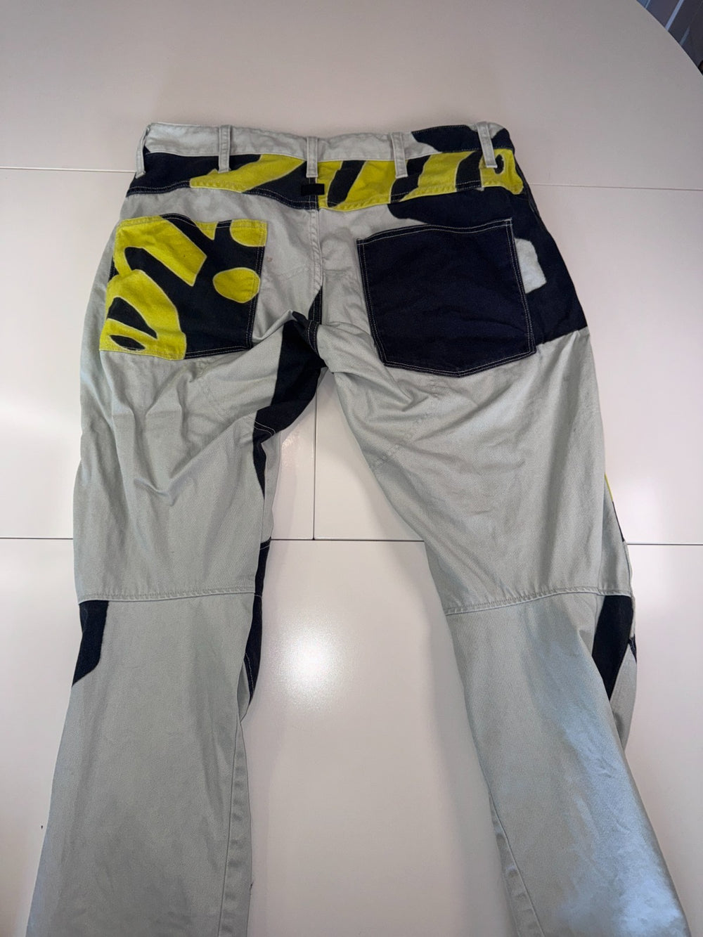 G-Star Raw 5622 3D Tapered Jeans Y2K Graphic Print Grey Size W34 L32 — 7