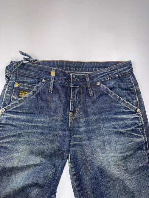 G-Star RAW 3301 Jeans W27 L32 Distressed Bootcut Vintage Denim