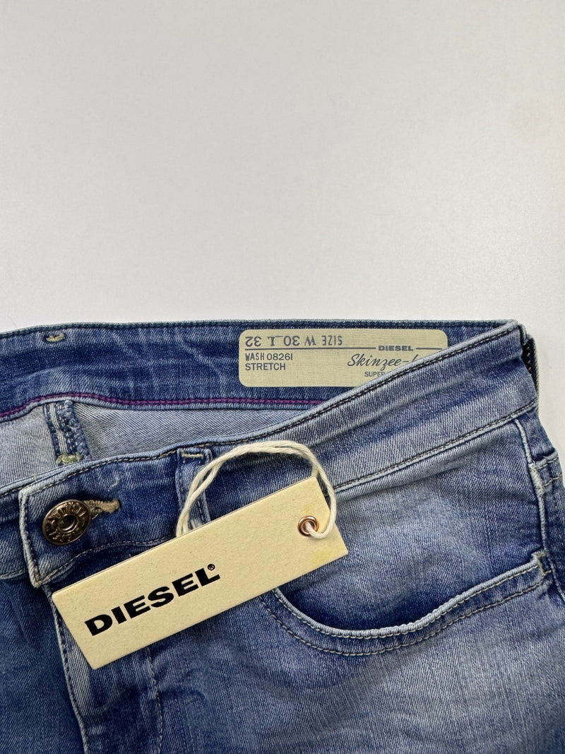 Diesel Skinzee-Low Super Slim Skinny Stretch Jeans W30 L32 Blue
