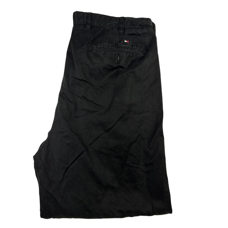 Tommy Hilfiger Pants Vintage Y2K Black Relaxed Straight Fit W38 L30