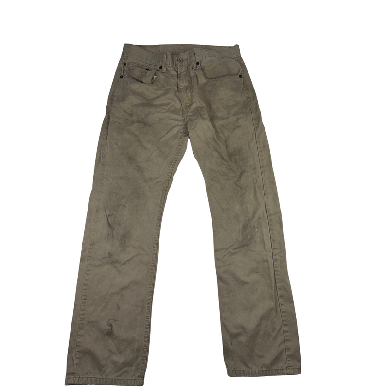 Levi's Vintage 505 Straight Leg Pants W31 L30 Khaki Beige