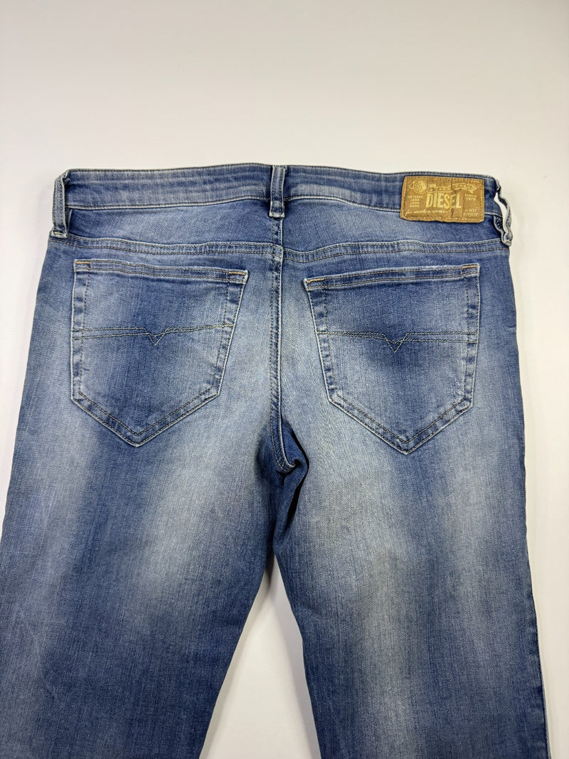 Diesel Skinzee-Low Super Slim Skinny Stretch Jeans W30 L32 Blue