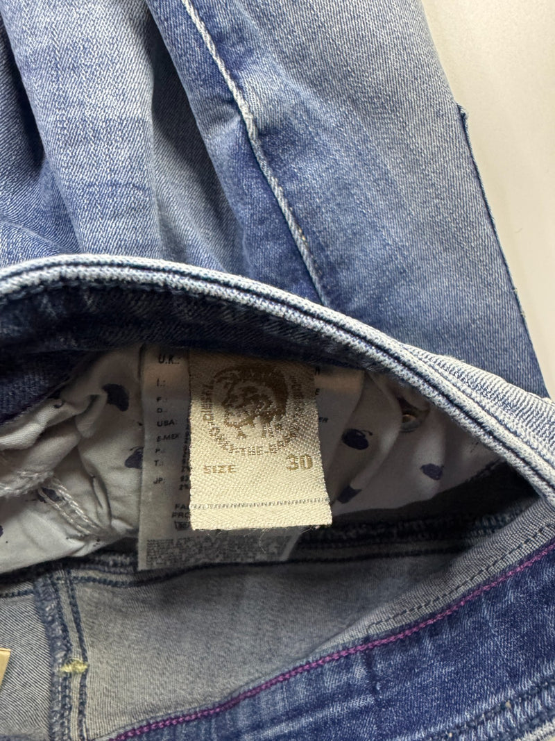 Diesel Skinzee-Low Super Slim Skinny Stretch Jeans W30 L32 Blue