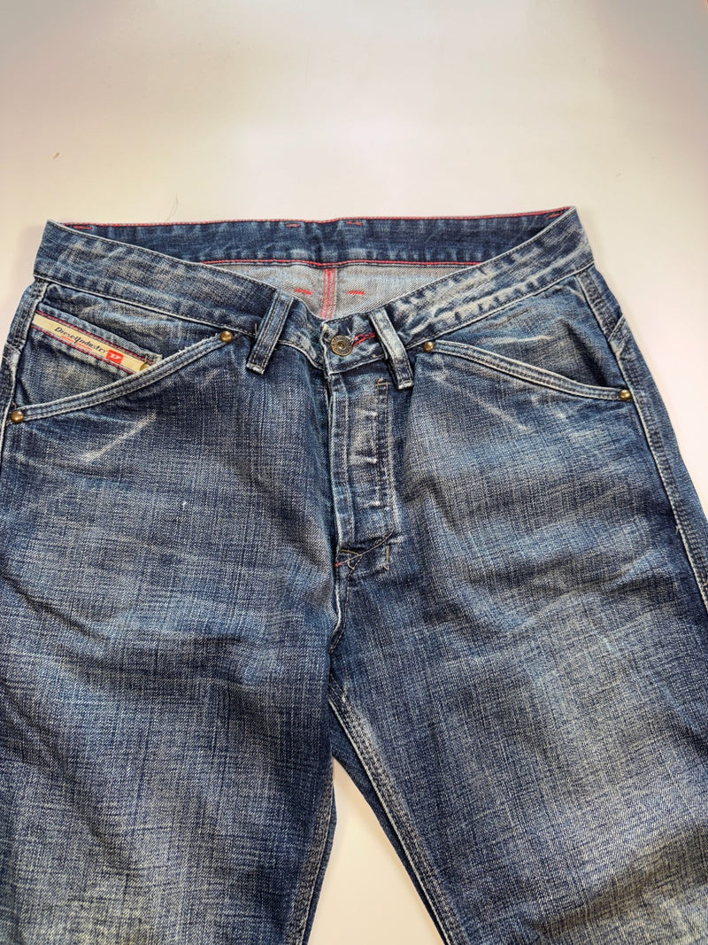 Diesel Industry Vintage Y2K Jeans Size 32 Blue Denim