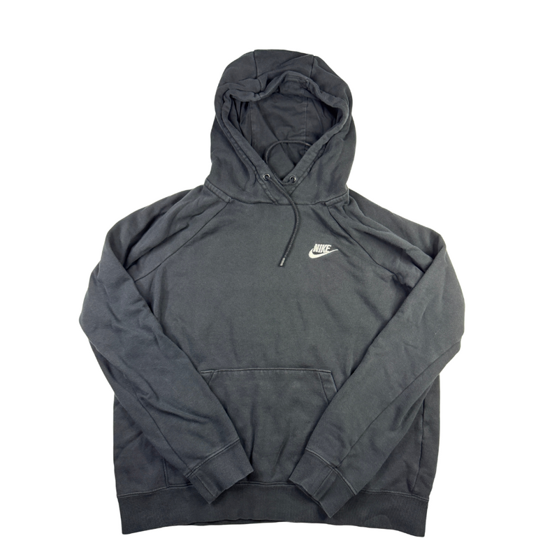 Nike Vintage Y2K Hoodie Black Small Swoosh Pullover Hoodie M