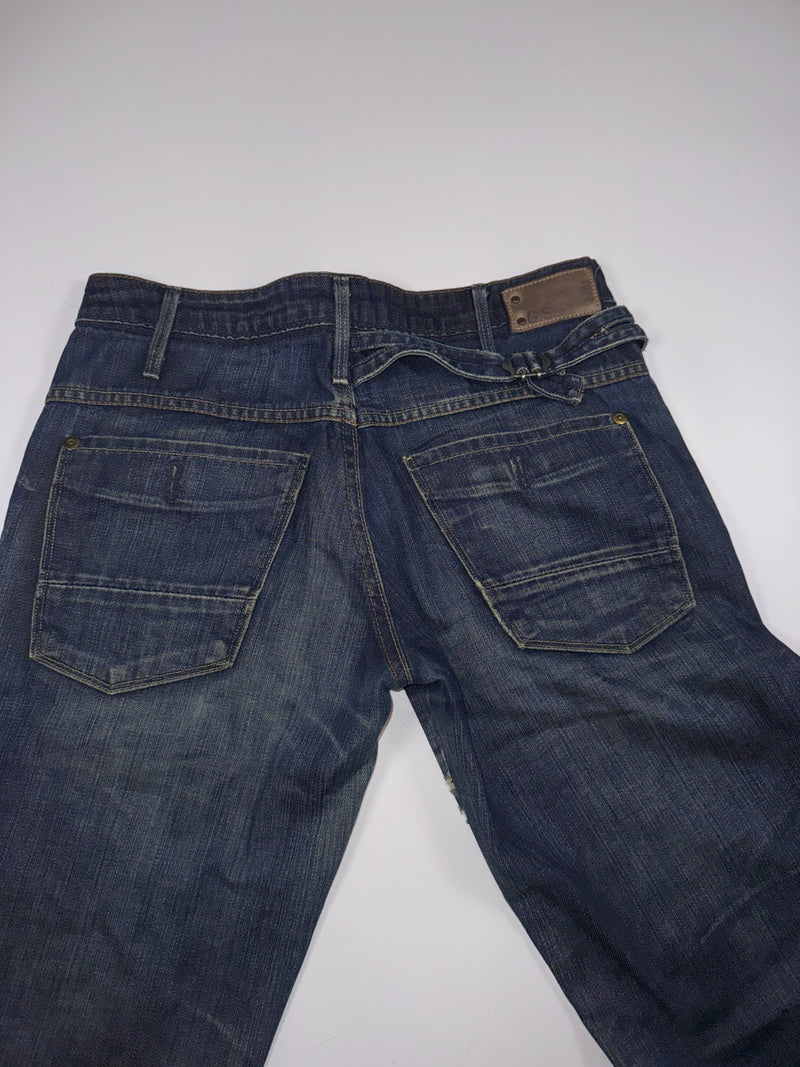 G-Star RAW 3301 Jeans W27 L32 Distressed Bootcut Vintage Denim