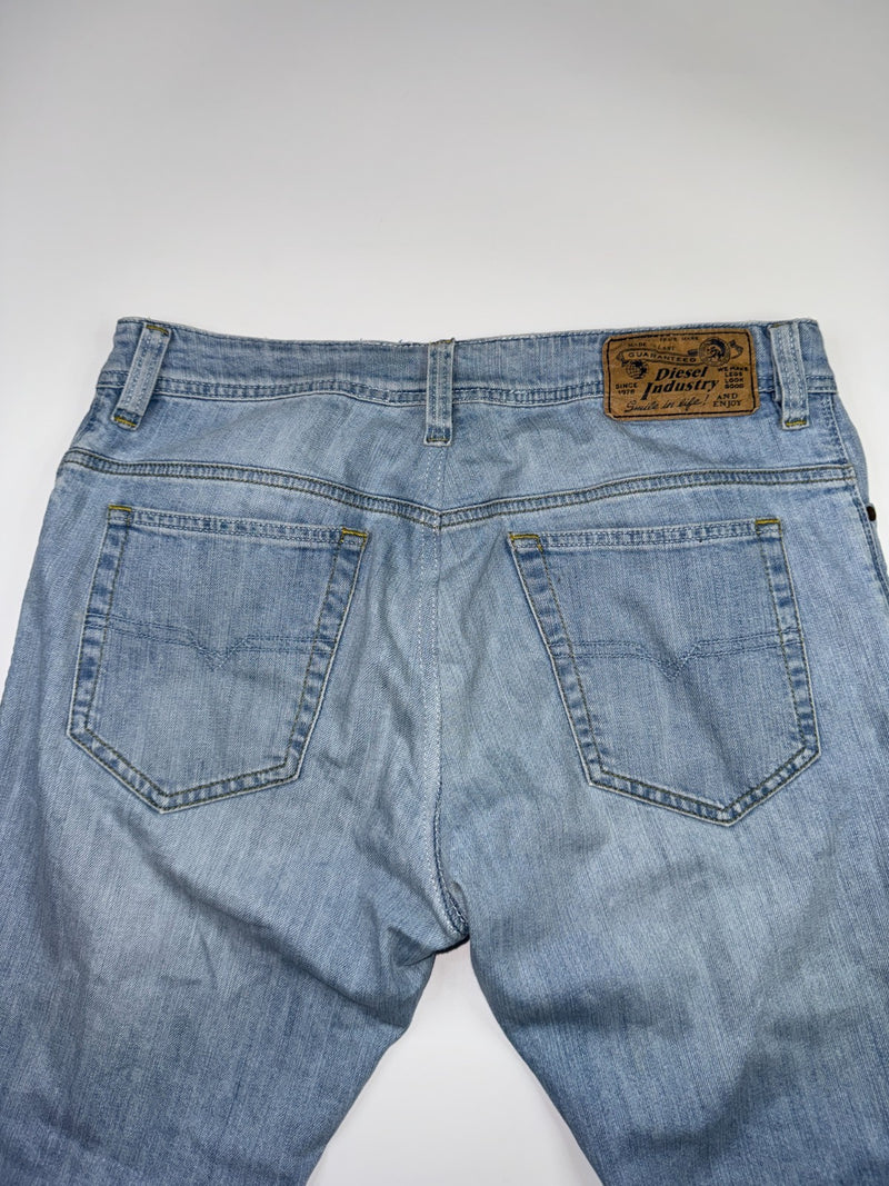 Diesel Safado Stretch Jeans Regular Slim Straight Light Blue W33 L30