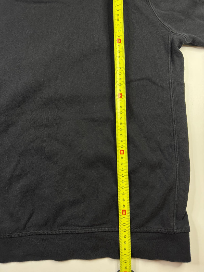 Nike Vintage Y2K Hoodie Black Double Swoosh Logo Pullover XL