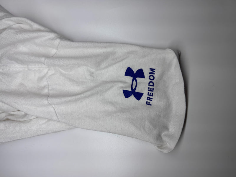 Under Armour Freedom Baseball USA Flag T-Shirt White M