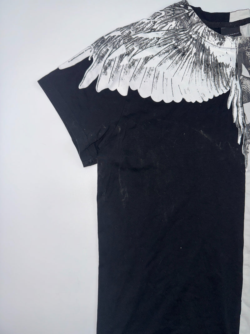 Marcelo Burlon County of Milan Snake Wings T-Shirt Black White Size XL
