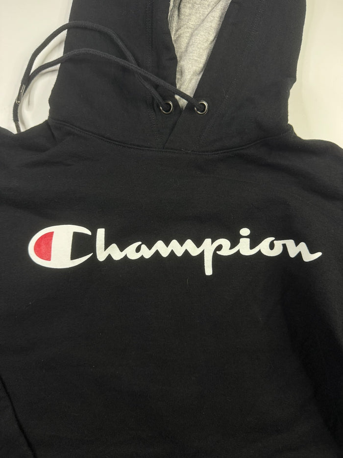 Champion Vintage Hoodie Schwarz Größe S