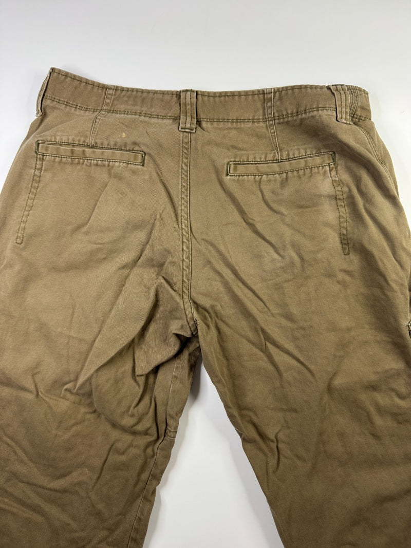 Wrangler Cargo Pants Relaxed Fit Vintage Y2K Brown Khaki W32 L30