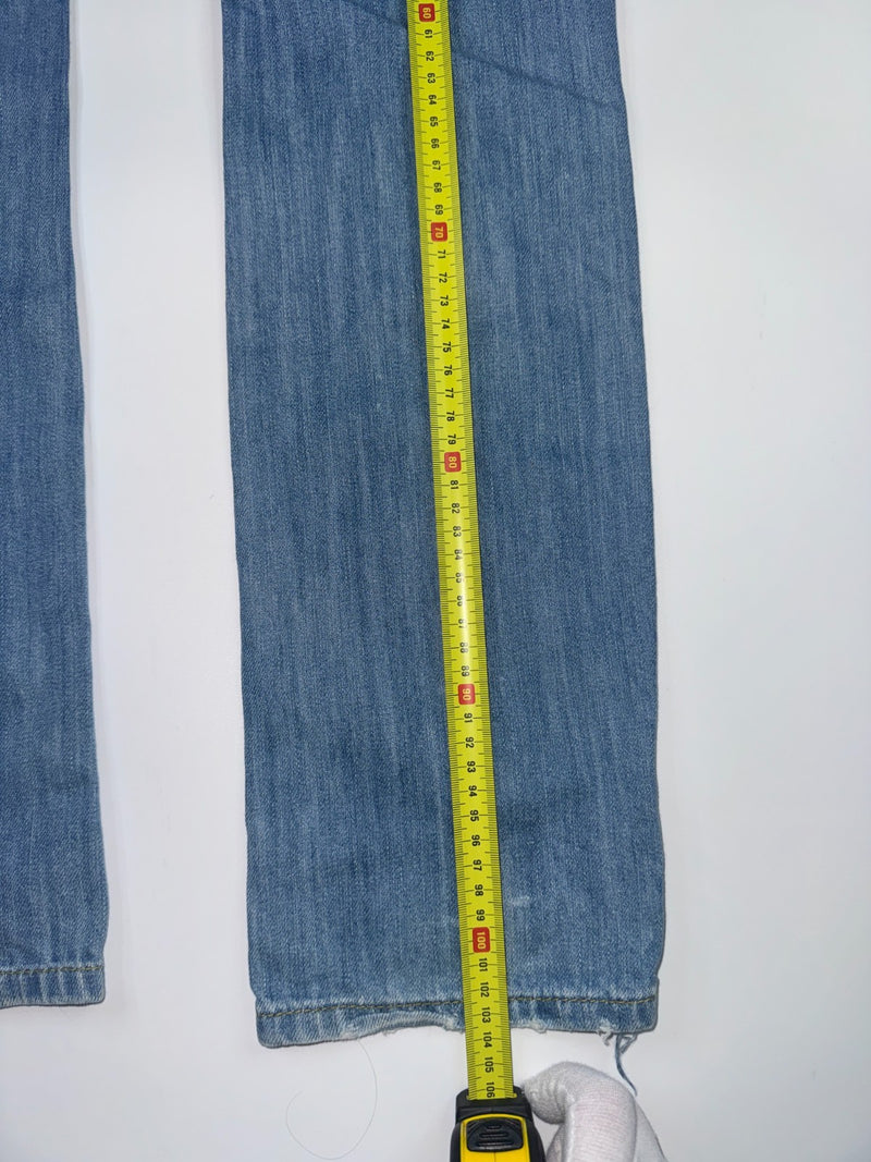 Diesel Vintage Y2K Straight Leg Jeans Size 29 Light Blue Made in Italy