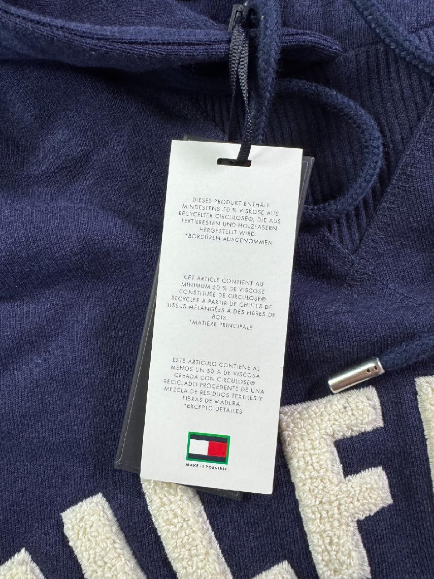 Tommy Hilfiger x Shawn Mendes Hoodie Navy Logo Spell Out Size L NEW — 4
