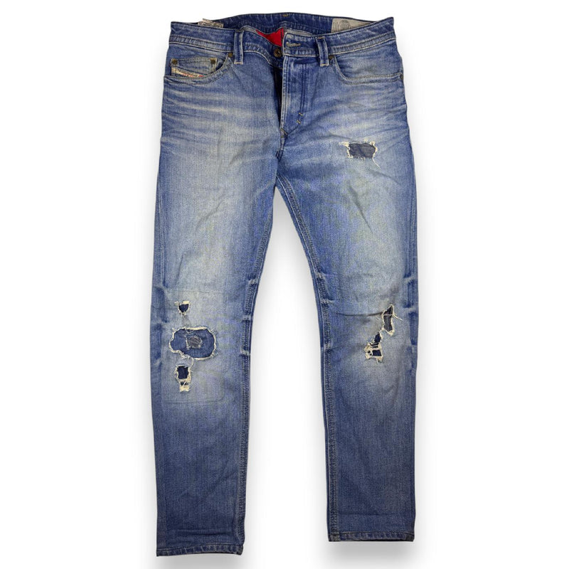 Diesel Thavar Vintage Y2K Distressed Jeans Size 31 Blue Denim