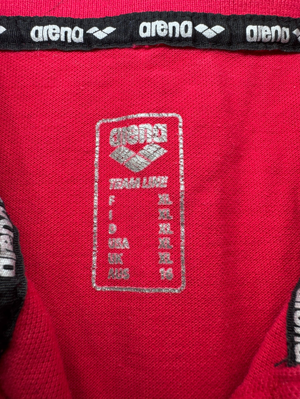 Arena Team Line Polo Shirt Red Men XL — 5