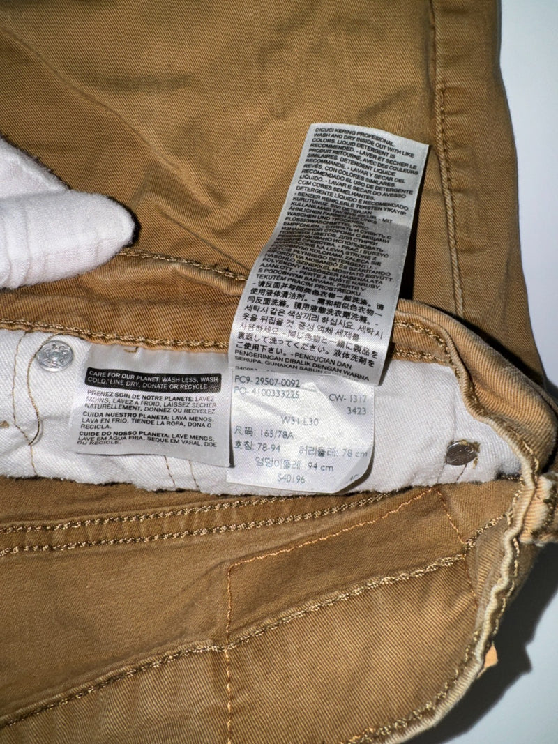 Levi's Vintage 502 Straight Leg Pants W31 L30 Brown