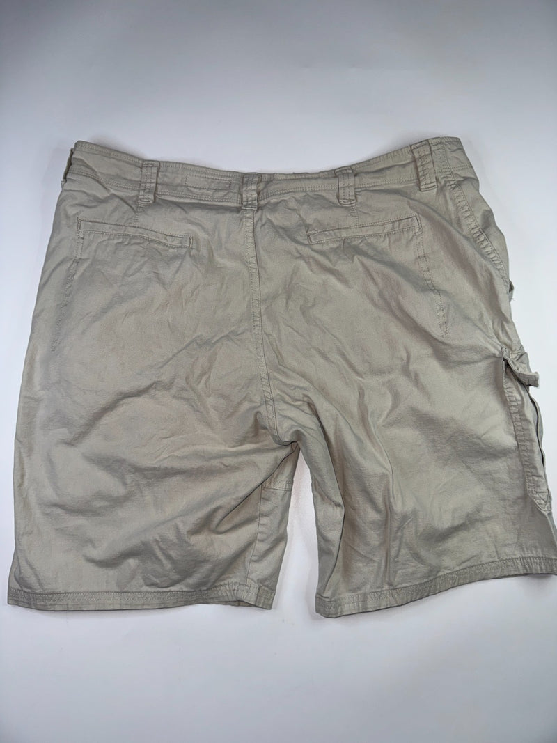 Wrangler Cargo Shorts Vintage Y2K Beige Grey Relaxed Fit W34 38