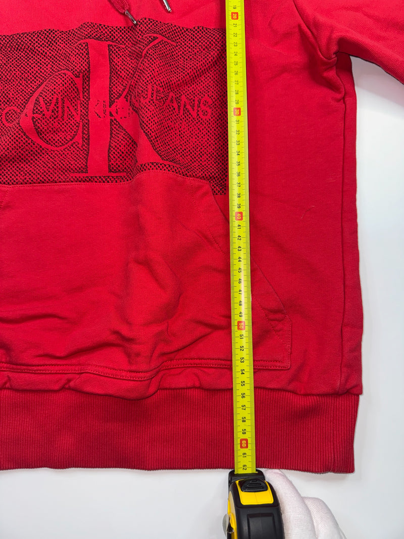 Calvin Klein Jeans Vintage Y2K Hoodie Size S Red