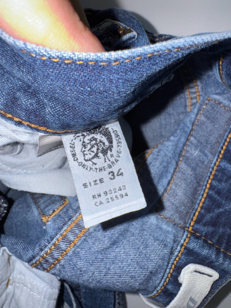Diesel Industry Vintage Y2K Jeans Made in Italy Size 34 Dark Blue