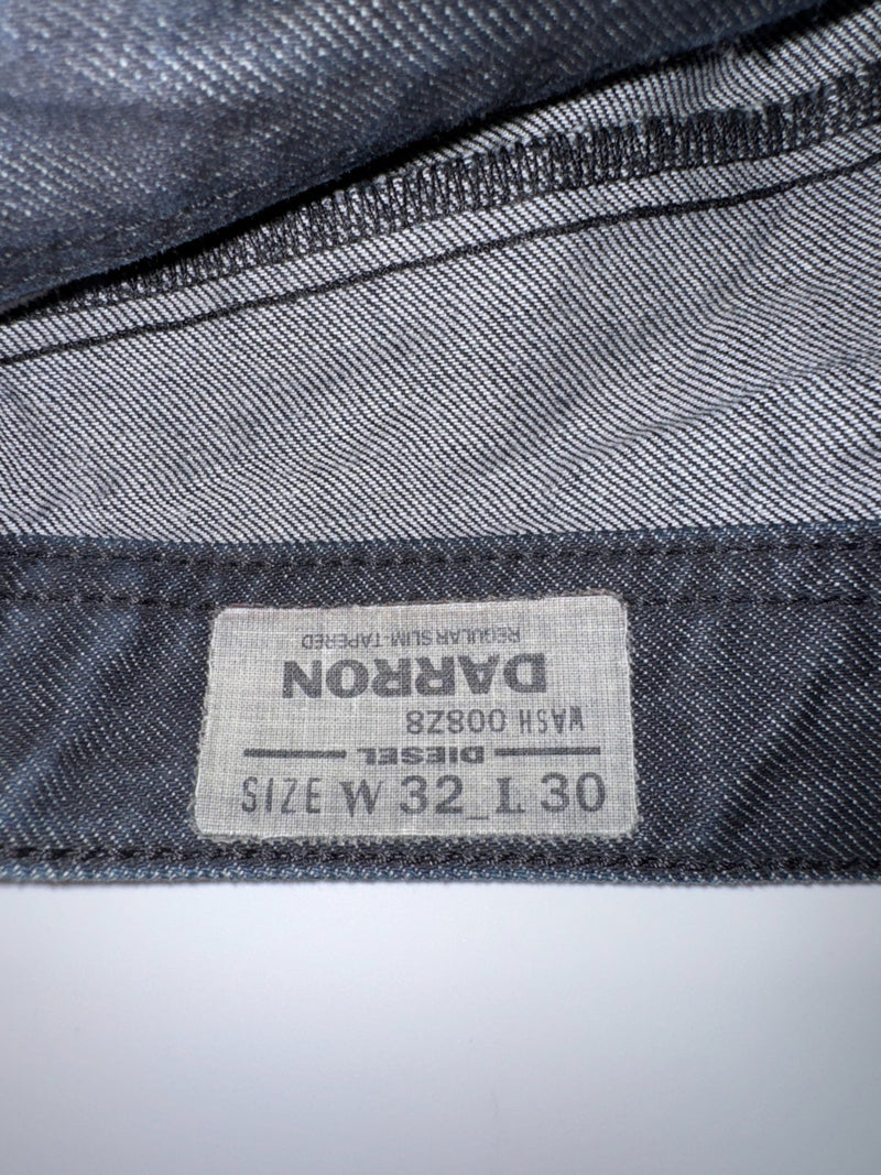 Diesel Darron Vintage Jeans W32 L30 Dark Blue Slim Tapered Denim