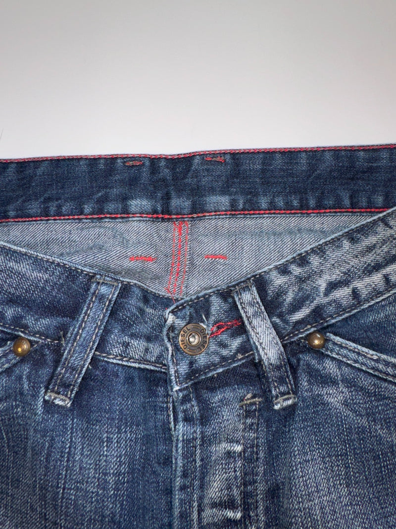 Diesel Industry Vintage Y2K Jeans Size 32 Blue Denim