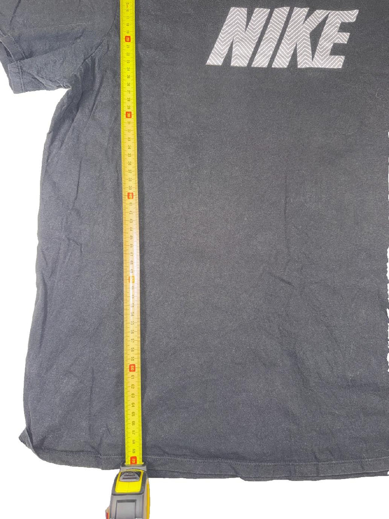 Nike T-Shirt Black Big Logo Size XL