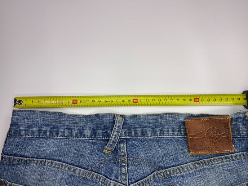 G-Star Raw S.C.A Crotch Jeans W31 L32 Vintage Y2K Blue Denim