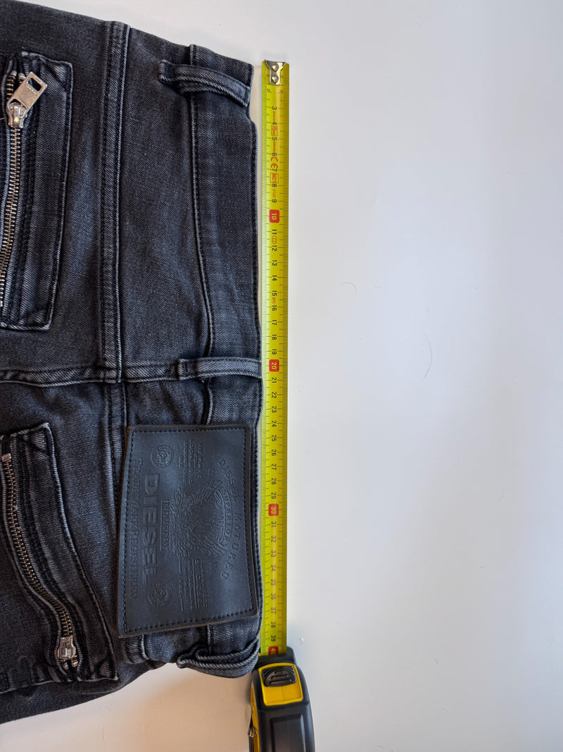 Diesel D-Amny-Biker Skinny Jeans Dark Grey W32 L32