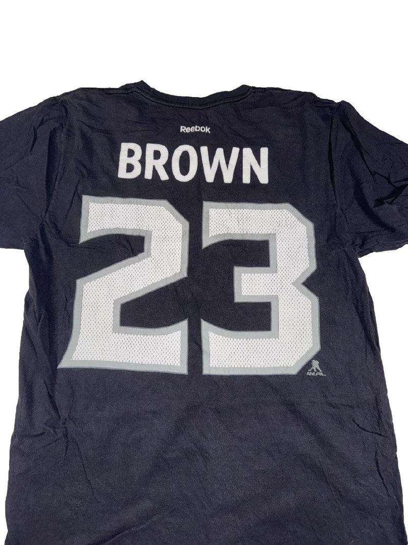 Reebok LA Kings Dustin Brown 23 NHL T-Shirt Black Size L