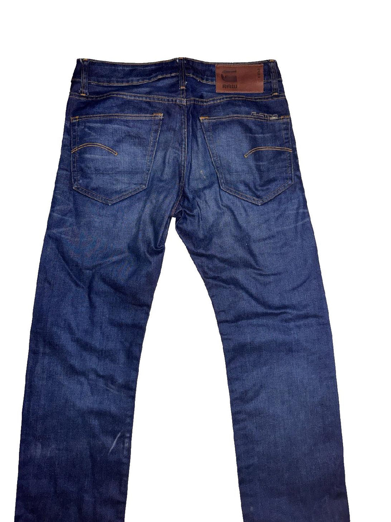 G-Star RAW 3301 Straight Jeans Dark Blue W30 L30 Denim