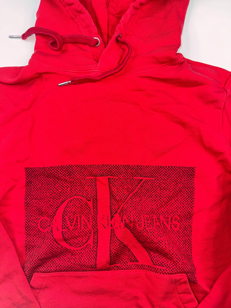 Calvin Klein Jeans Vintage Y2K Hoodie Size S Red