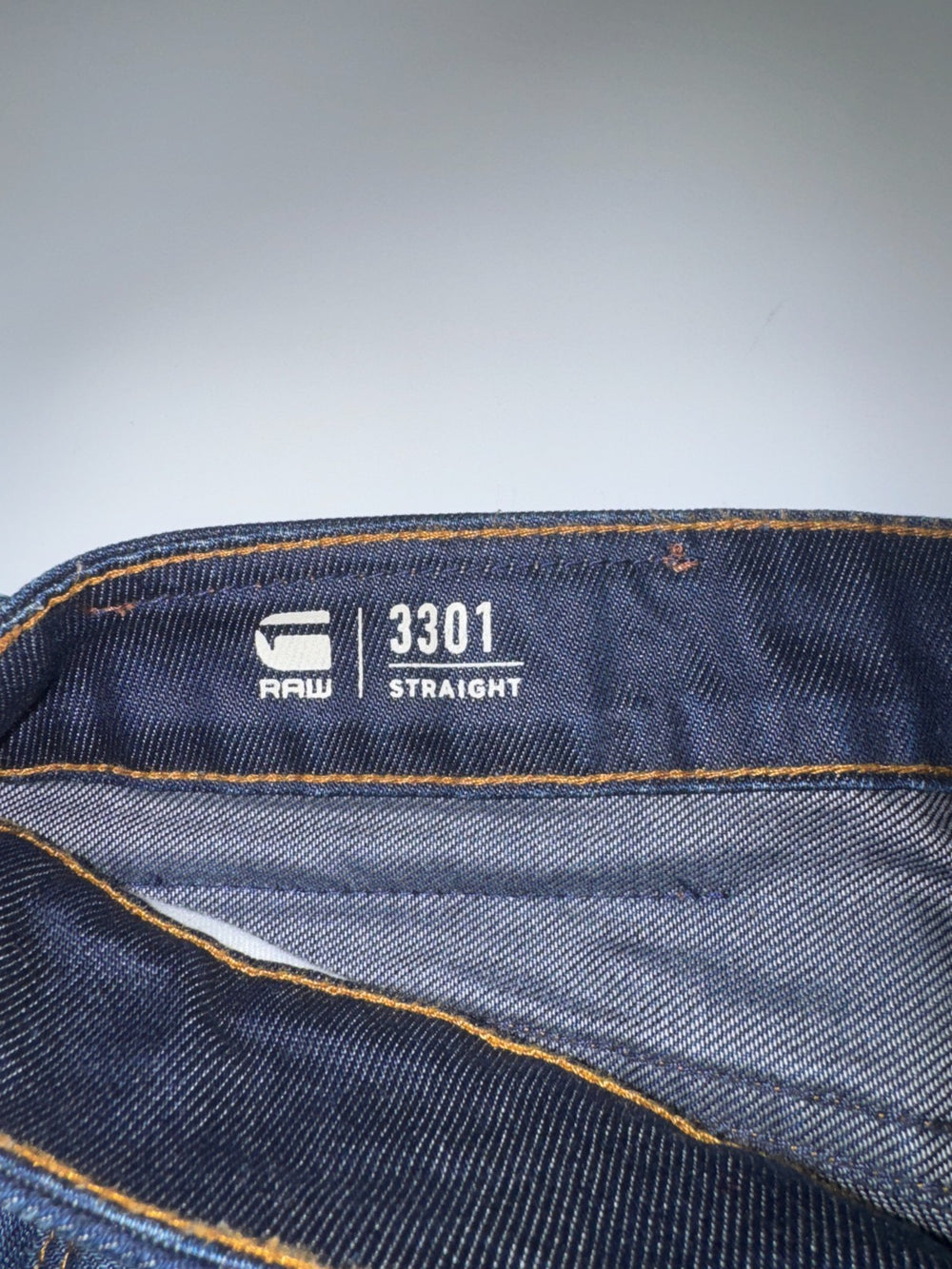 G-Star RAW 3301 Straight Jeans Dark Blue W30 L30 Denim — 3