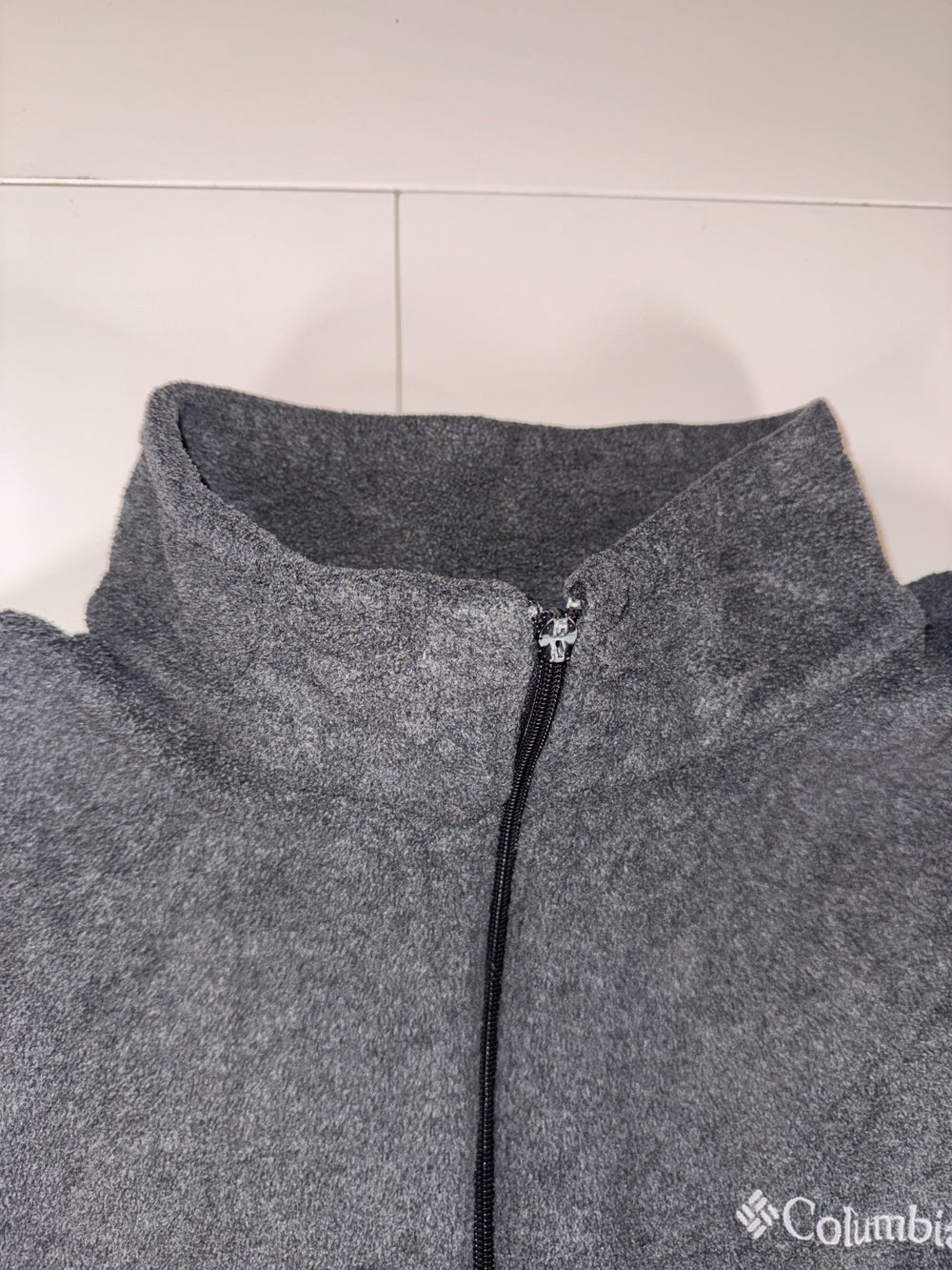 Columbia Full Zip Fleece Jacket Grey XXL Outdoor Hiking — 1