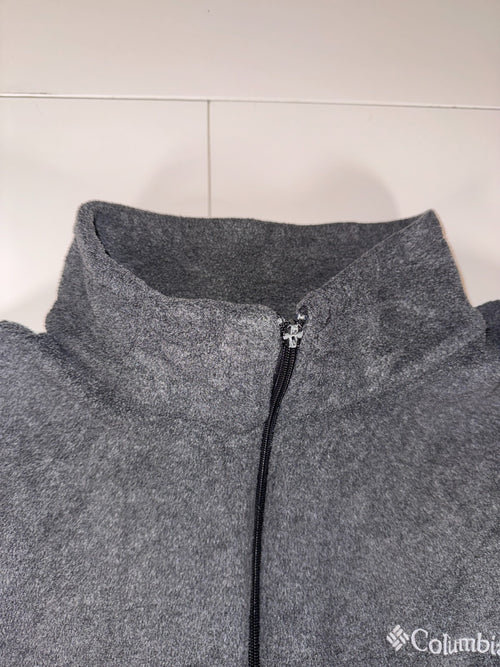 Columbia Full Zip Fleece Jacket Grey XXL Outdoor Hiking