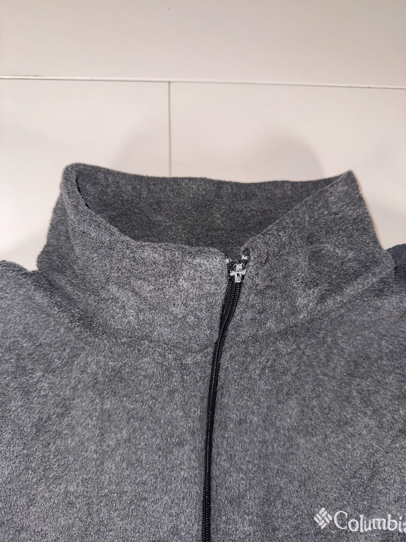Columbia Full Zip Fleece Jacket Grey XXL Outdoor Hiking
