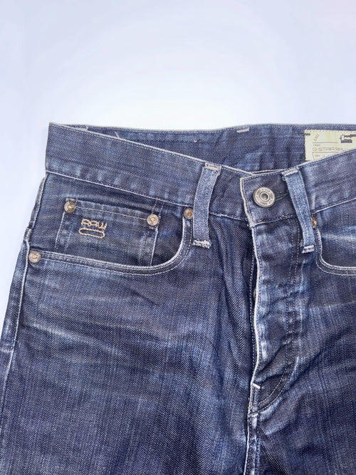 G-Star RAW 3301 Jeans W29 L34 Vintage Straight Dark Blue Denim
