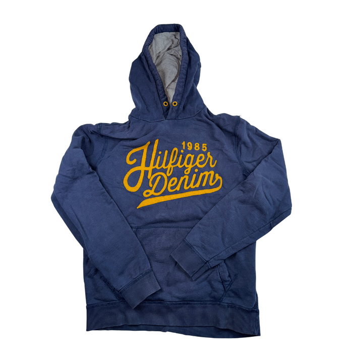 Hilfiger Denim Vintage Hoodie 1985 Print Navy Blau Größe L