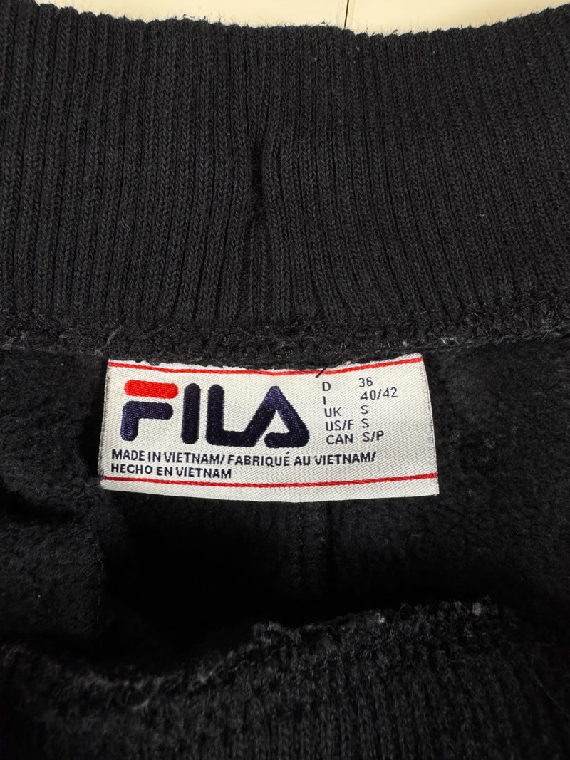 Fila Jogger Sweatpants Black Small Logo Jogging Bottoms Size S