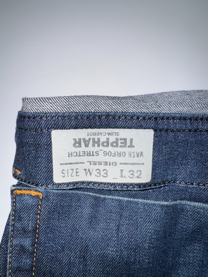 Diesel Tepphar Vintage Y2K Slim Jeans W33 L32 Blue Men's