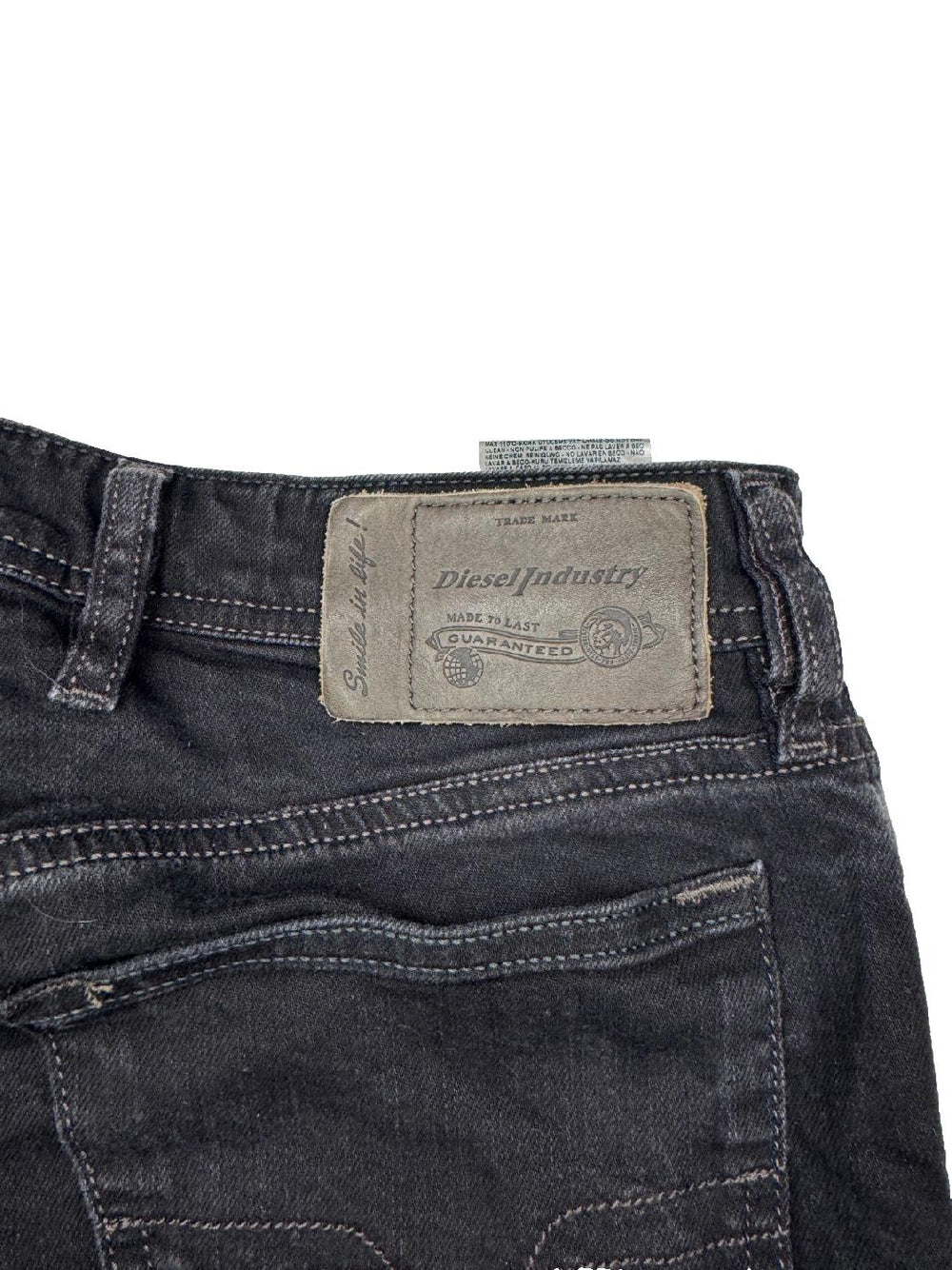 Diesel Waykee Vintage Y2K Straight Jeans W29 L30 Black Dark Wash — 5