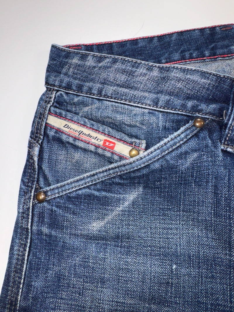 Diesel Industry Vintage Y2K Jeans Size 32 Blue Denim