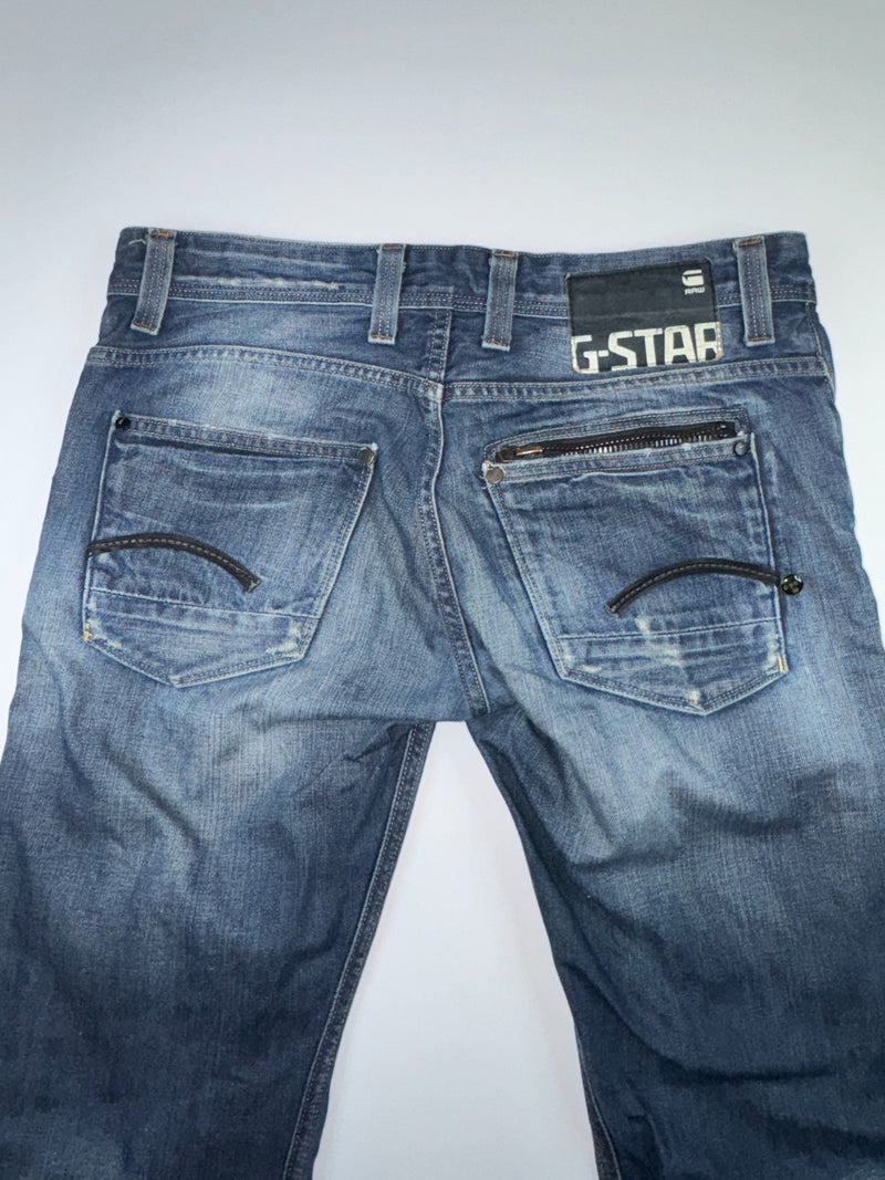 G-Star RAW 3301 Jeans Vintage Y2K Blue Denim Straight Fit W34 L32