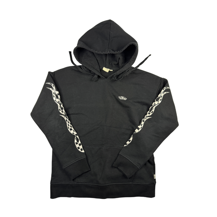 Vans Vintage Y2K Hoodie Checkerboard Ärmel Schwarz Größe XS