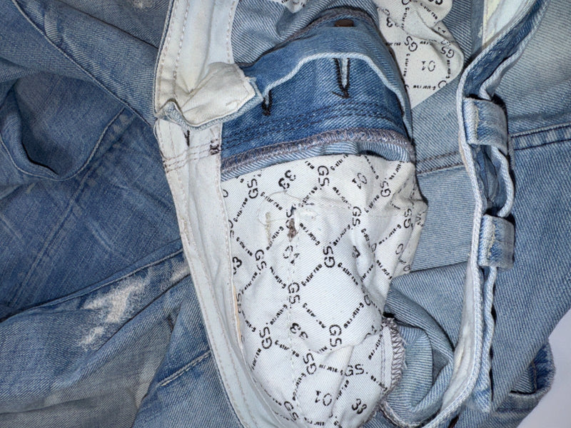 G-Star Raw Vintage Distressed Jeans Y2K Light Blue Size W33